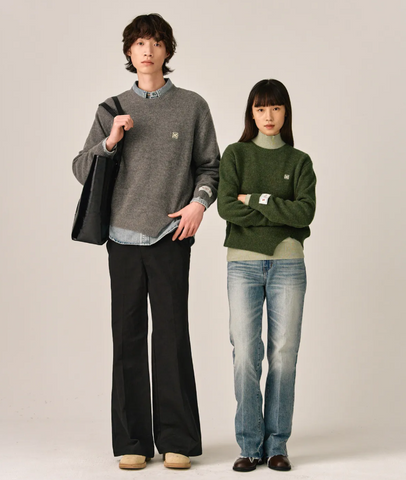 韓國 Satur Dublin Unbalanced Cashmere Blend Knit【SR031】