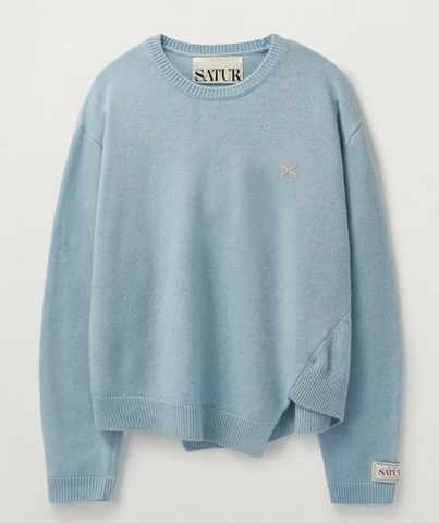 韓國 Satur Dublin Unbalanced Cashmere Blend Knit【SR031】