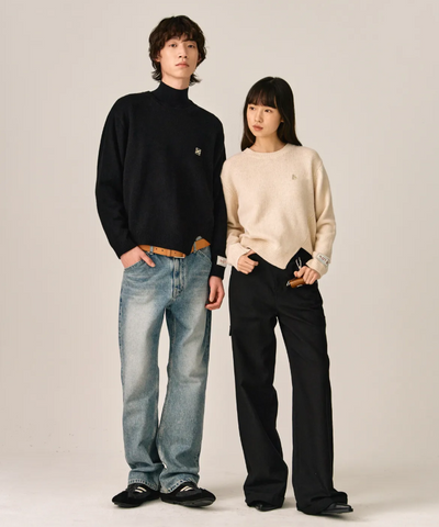 韓國 Satur Dublin Unbalanced Cashmere Blend Knit【SR031】
