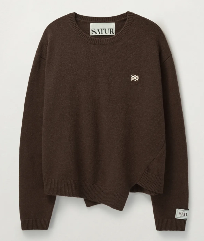 韓國 Satur Dublin Unbalanced Cashmere Blend Knit【SA031】