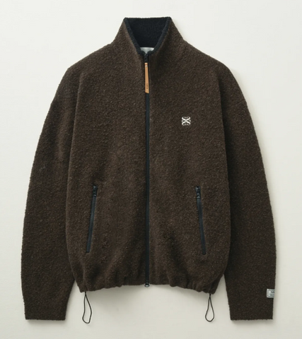 韓國 Satur Fluffy Wool Fleece Knit Zip-up【SR029】