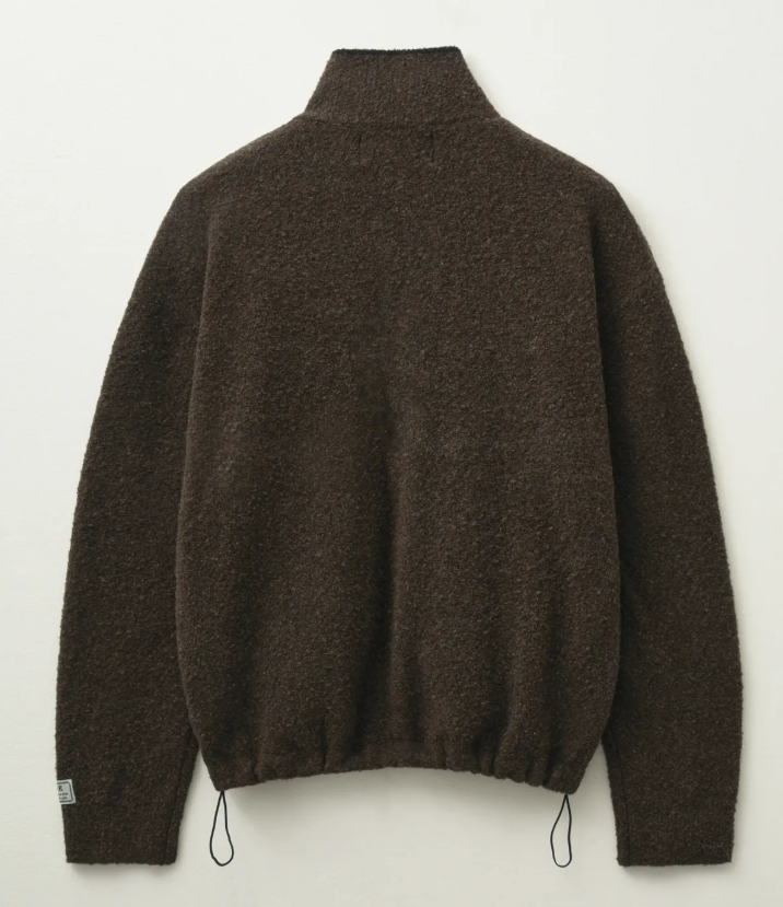 韓國 Satur Fluffy Wool Fleece Knit Zip-up【SA029】