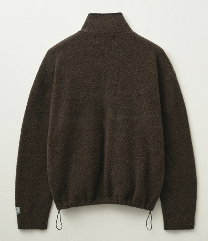 韓國 Satur Fluffy Wool Fleece Knit Zip-up【SR029】