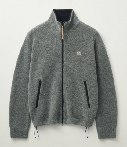 韓國 Satur Fluffy Wool Fleece Knit Zip-up【SR029】