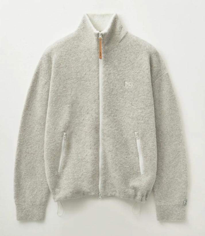 韓國 Satur Fluffy Wool Fleece Knit Zip-up【SA029】