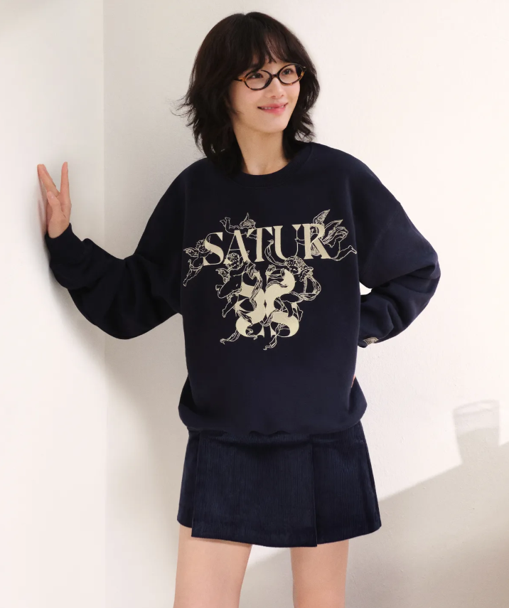 韓國 Satur Angel Graphic Sweatshirt【SA028】