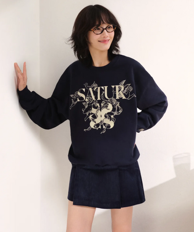 韓國 Satur Angel Graphic Sweatshirt【SR028】