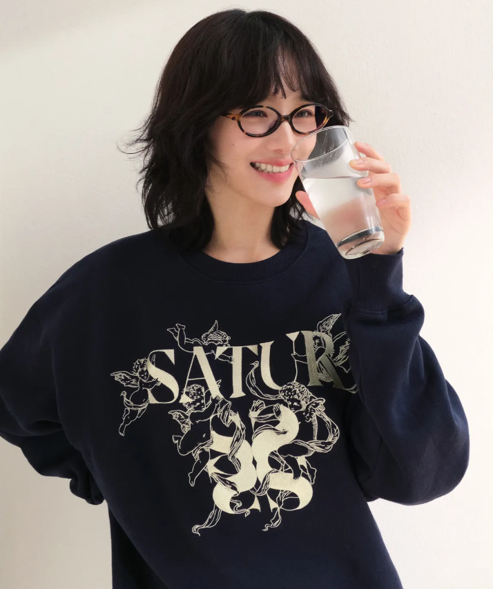 韓國 Satur Angel Graphic Sweatshirt【SA028】