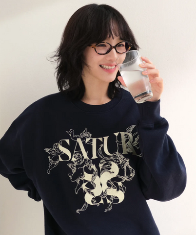 韓國 Satur Angel Graphic Sweatshirt【SR028】
