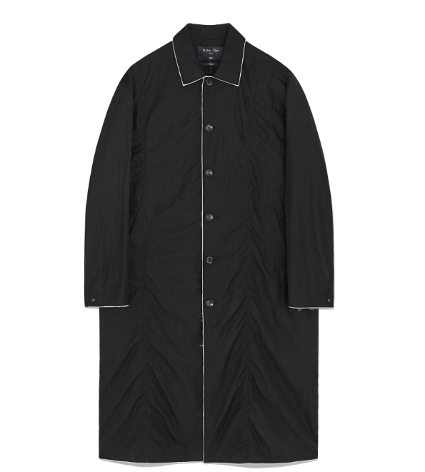 韓國 Matin Kim MEN BACK LOGO POINT NYLON LONG COAT【MK062】