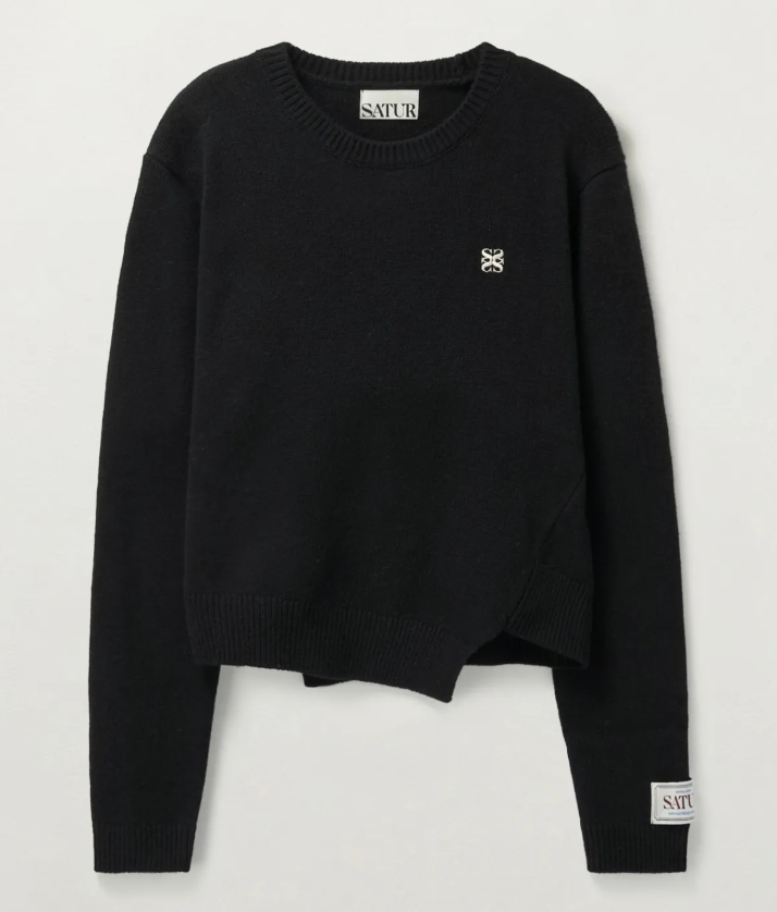 韓國 Satur (W) Dublin Unbalanced Cashmere Blend Knit【SA030】