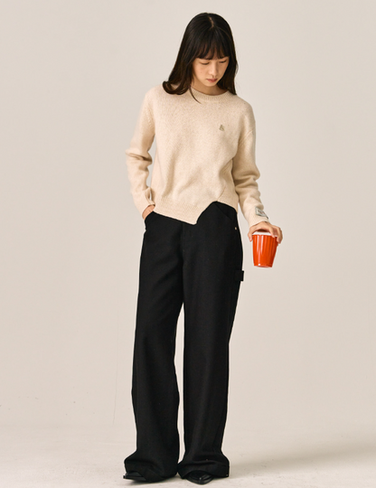 韓國 Satur (W) Dublin Unbalanced Cashmere Blend Knit【SA030】