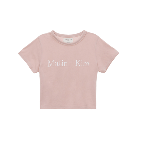 韓國 Matin Kim LOGO CROP TOP【MK067】