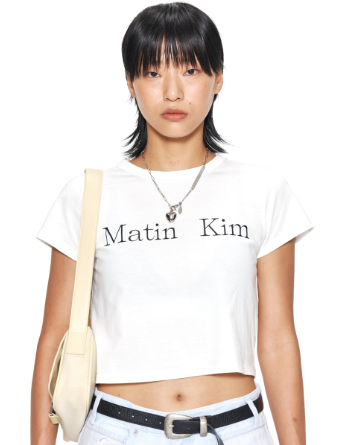 韓國 Matin Kim LOGO CROP TOP【MK067】