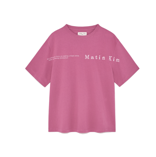 韓國 Matin Kim WOMENHALF TEXT LOGO TOP【MK071】