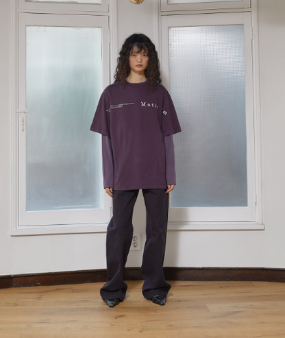 韓國 Matin Kim WOMENHALF TEXT LOGO TOP【MK071】