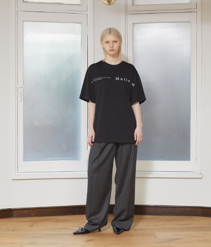 韓國 Matin Kim WOMENHALF TEXT LOGO TOP【MK071】