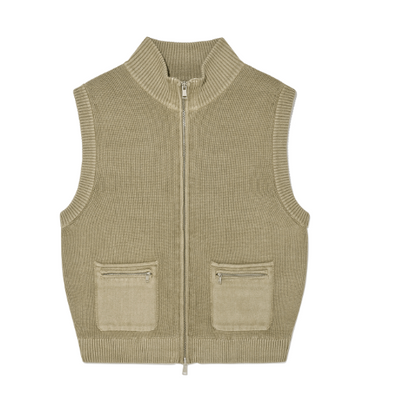 韓國 Matin Kim MEN LOGO POINT WASHED KNIT VEST【MK095】