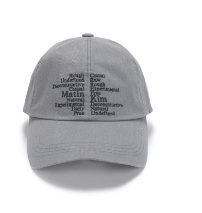 韓國 Matin Kim KEYWORD LETTERING BALL CAP【MK111】