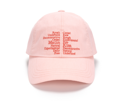 韓國 Matin Kim KEYWORD LETTERING BALL CAP【MK111】