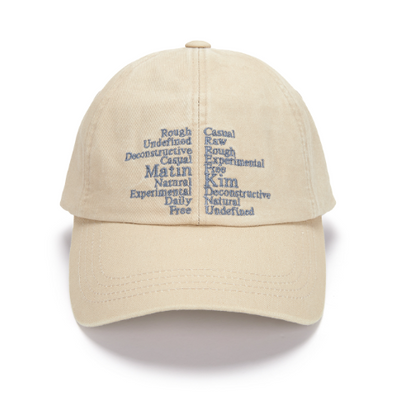 韓國 Matin Kim KEYWORD LETTERING BALL CAP【MK111】