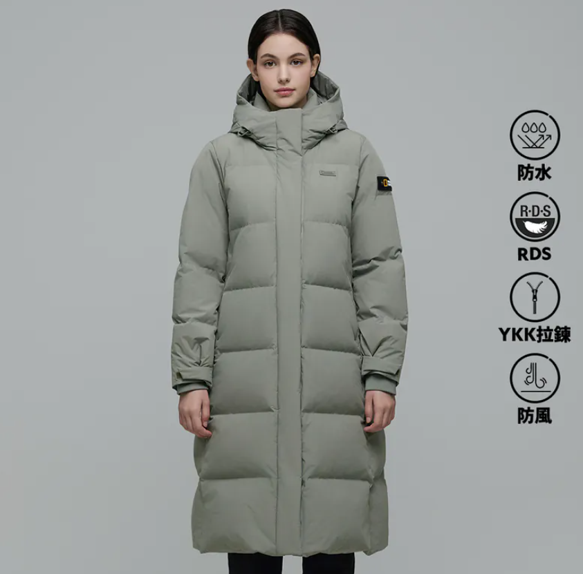 韓國 National Geographic 女裝CAYMAN長羽絨外套 (鵝絨)【NG314】