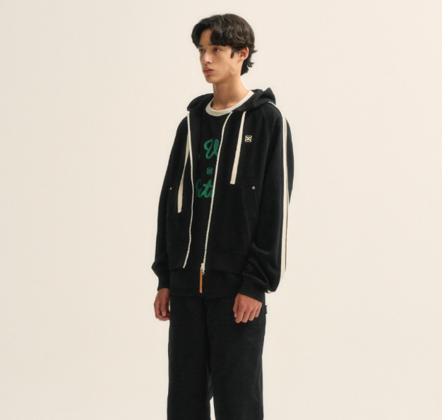 韓國 Satur Lawton Loose Fit Hood Zip-up【SR024】