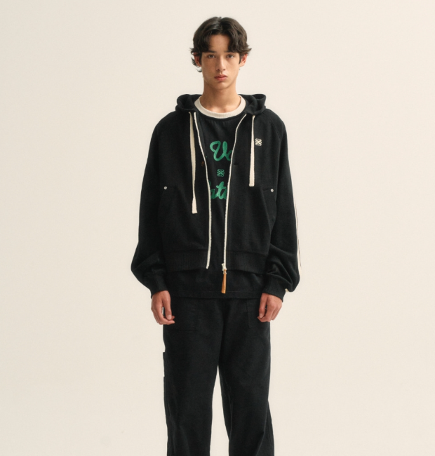 韓國 Satur Lawton Loose Fit Hood Zip-up【SR024】