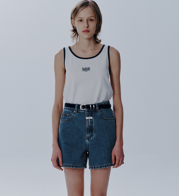 韓國 Marithe Francois Girbaud W CLASSIC LOGO SLEEVELESS【MF396】