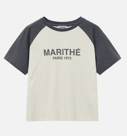 韓國 Marithe Francois Girbaud W RAGLAN REGULAR LOGO TEE【MF399】