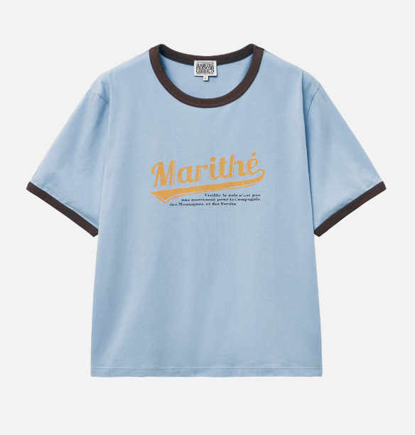 韓國 Marithe Francois Girbaud W VINTAGE BASEBALL RINGER TEE【MF403】