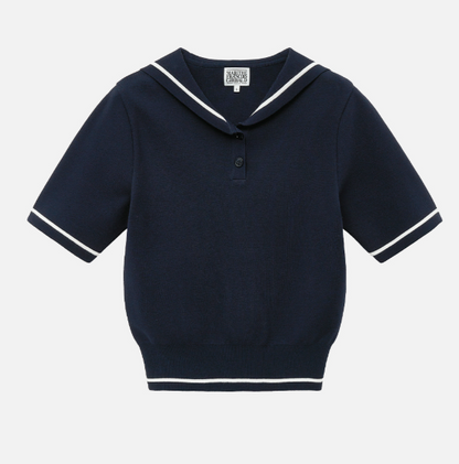 韓國 Marithe Francois Girbaud W MARINE SAILOR HALF KNIT【MF406】