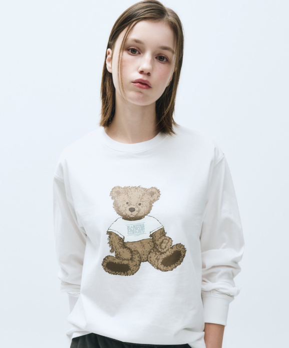 韓國 Marithe Francois Girbaud DOODLE BEAR LONG SLEEVE【MF409】