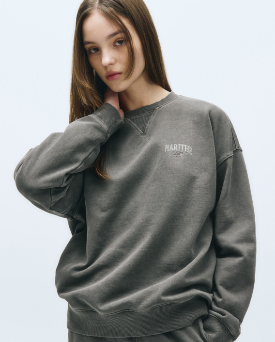 韓國 Marithe Francois Girbaud PIGMENT OVERSIZED SWEATSHIRT【MF431】