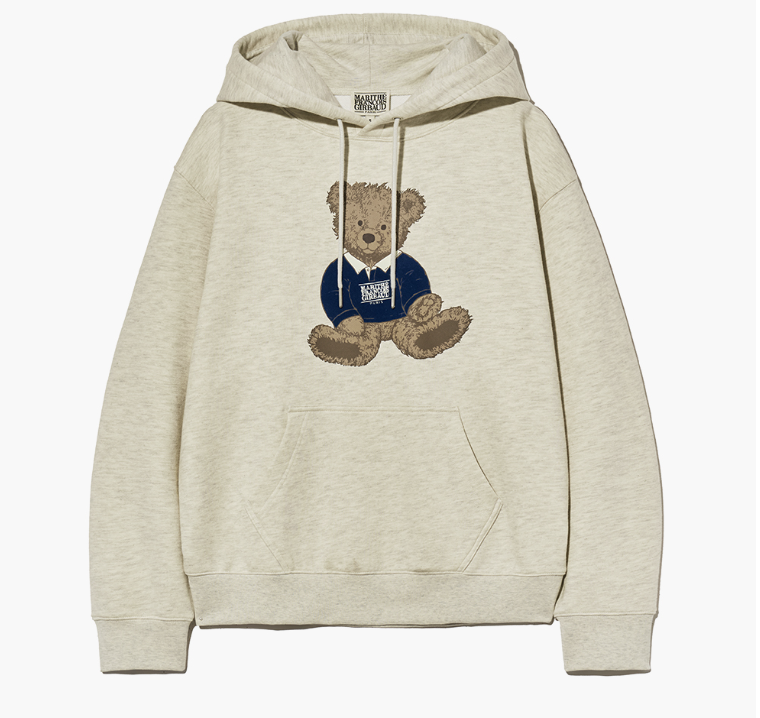 韓國 Marithe Francois Girbaud DOODLE BEAR HOODIE【MF432】