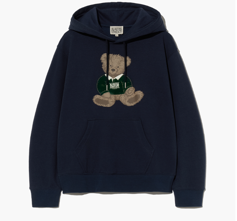 韓國 Marithe Francois Girbaud DOODLE BEAR HOODIE【MF432】