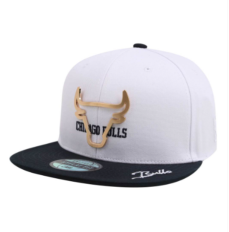 韓國 NBA CHI BULLS OUTLINE METAL SNAPBACK HYFLAT_H CAP【NA051】