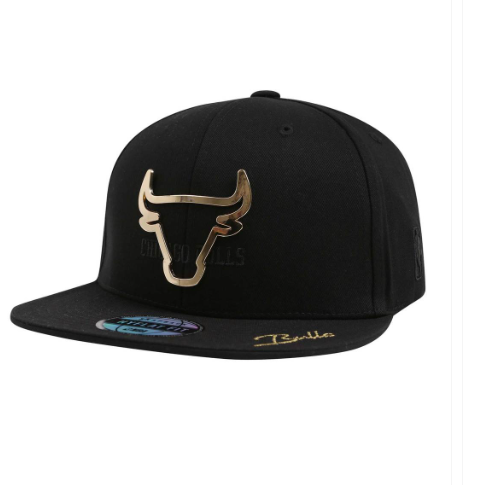 韓國 NBA CHI BULLS OUTLINE METAL SNAPBACK HYFLAT_H CAP【NA051】