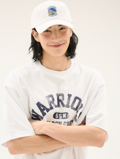 韓國 NBA GSW Authentic Team Logo SOFT BALL CAP【NA054】