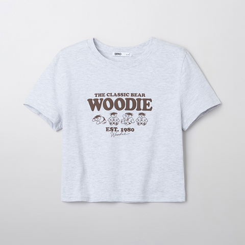 韓國 SPAO Crop Short Sleeve T-shirt【SP082】