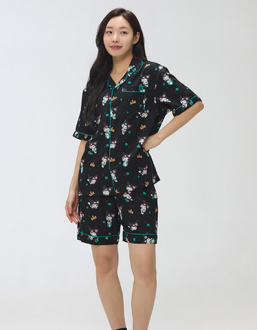 韓國 SPAO Sanrio Characters Short Sleeve Pajamas【SP095】