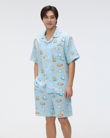 韓國 SPAO Ogu Ogu Maltese Short Sleeve Pajamas【SP098】