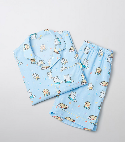 韓國 SPAO Ogu Ogu Maltese Short Sleeve Pajamas【SP098】
