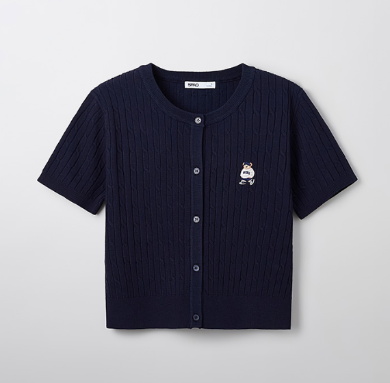 【現貨】韓國 SPAO Cable Crop Cardigan【SP085】