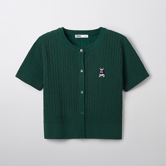 【現貨】韓國 SPAO Cable Crop Cardigan【SP085】