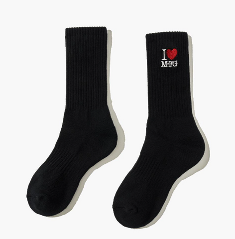 韓國 Marithe Francois Girbaud I LOVE MFG SOCKS (1pcs)【MF460】