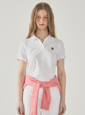 韓國 WhoAU Women's Steve Crop Collar T-Shirt【WA133】