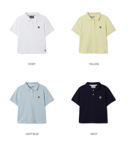 韓國 WhoAU Women's Steve Crop Collar T-Shirt【WA133】