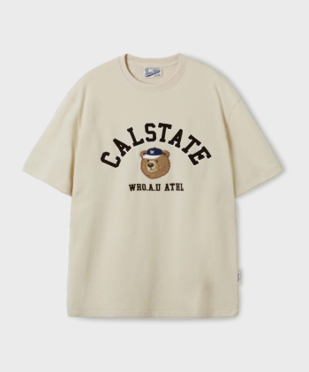 韓國 Who.A.U Steve Campus Arch Letter T-shirt【WA135】