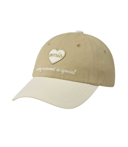 韓國 EMIS Heart Wappen Tone On Tone Cap【ES065】